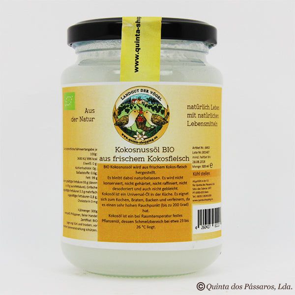 Coconut oil, extra virgin / Óleo de coco, 320g