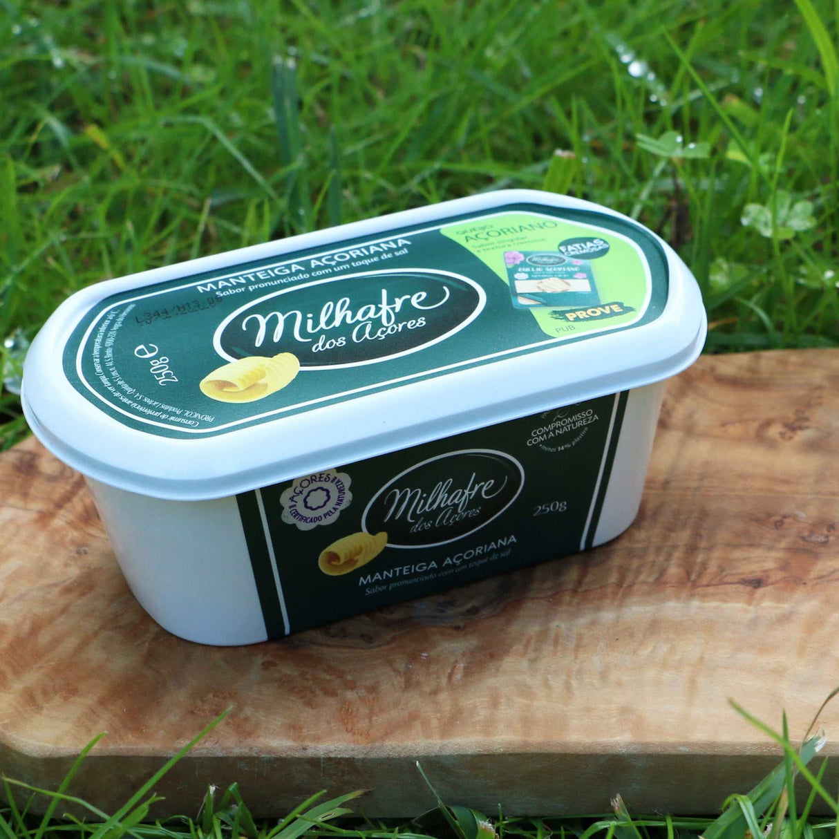 Weidebutter mit Salz Milhafre dos Açores Packung