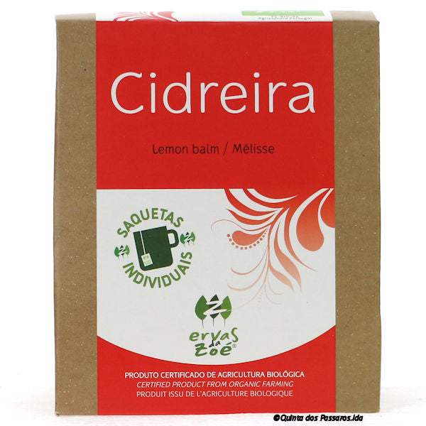 Lemon balm tea bags / Ervas da Zoé / Chá de erva-cidreira, saquetas, pack of 12