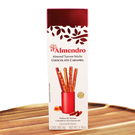 Turron Sticks Karamell  El Almendro Packung