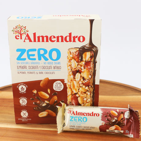 Energieriegel Nussschokolade 0% Zucker El Almendro Packung 2