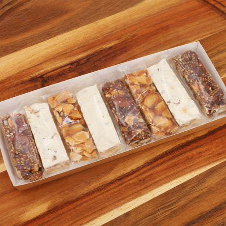 Turron 3 Sorten Mandelnougat Selektion   El Almendro Packung offen