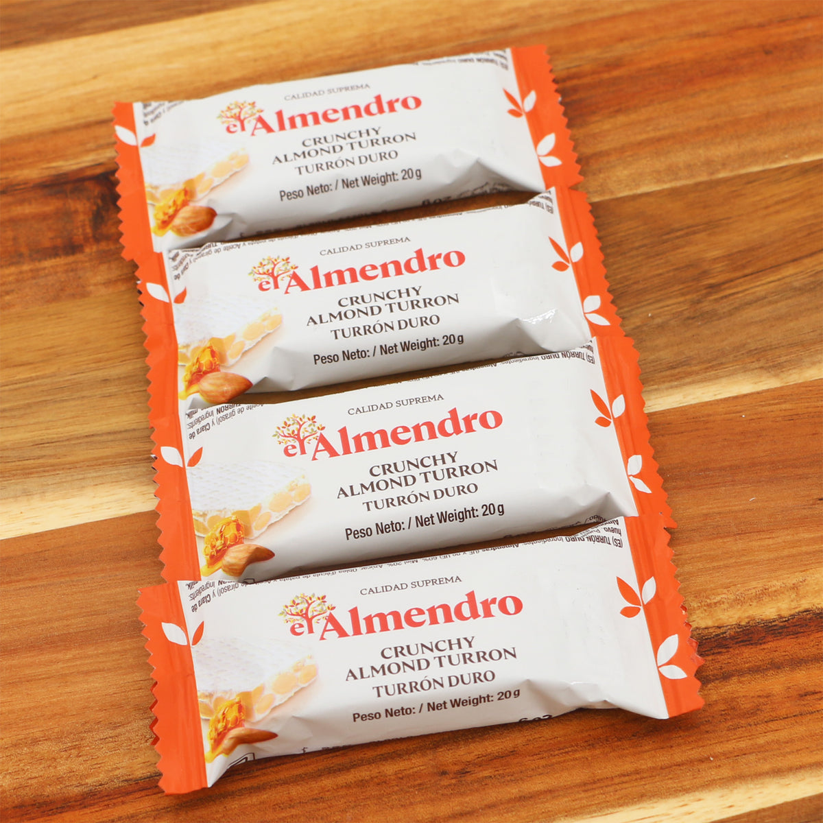 Turrón Crunchy 4er-Set El Almendro 4x20g