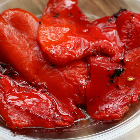 Paprika rot gegrillt & eingelegt