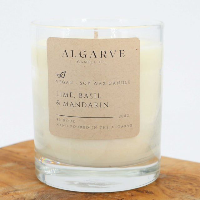 Duftkerze Limette, Basilikum & Mandarine