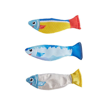 Katzenspielzeug Sardinen mit Katzenminze 3 pack