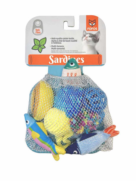 Katzenspielzeug Sardinen im Fischernetz