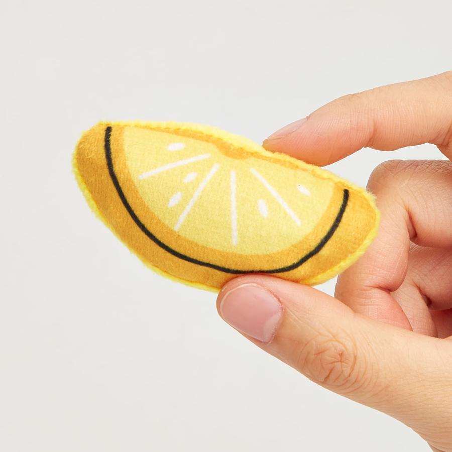 Katzenspielzeug Sardinen im Fischernetz Zitrone