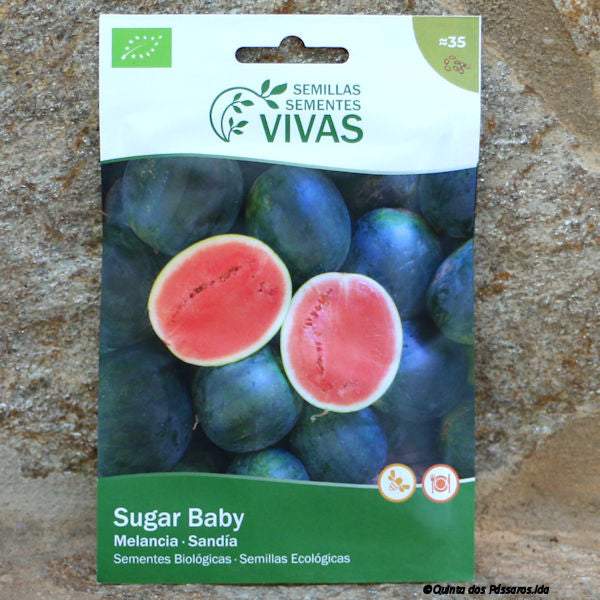 Graines de sucre de pastèque pour bébé / Sementes de melancia sugar baby, biologique, unidade