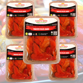 Paprika Rot Gegrillt & Eingelegt Campo Rico – Vorteilspack 5 x 500g